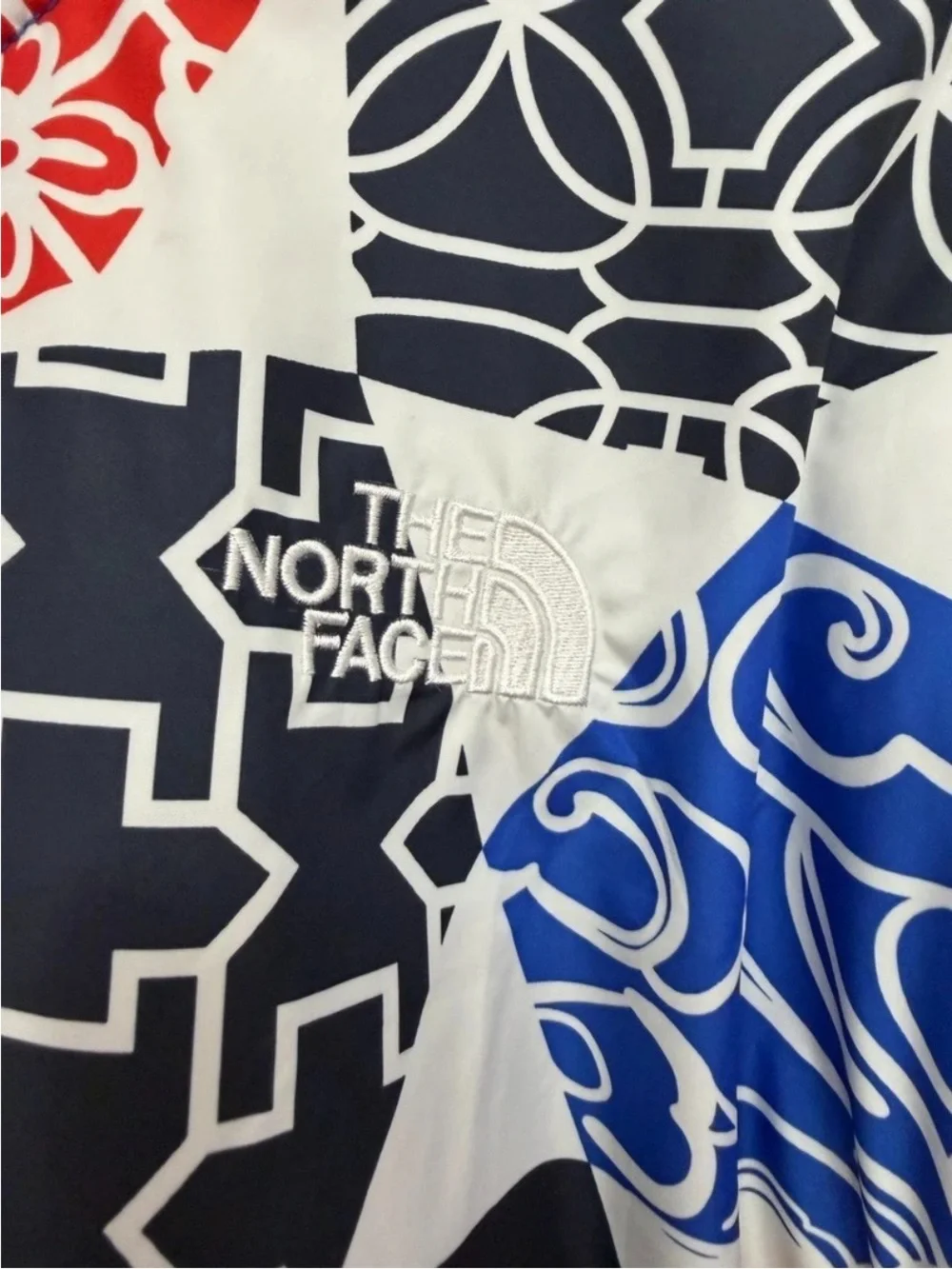 The North Face Printed Platte Sherpa 1/4 Zip Limited Olympic Capsule Blue Men S